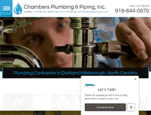 Tablet Screenshot of chambersprinting.com